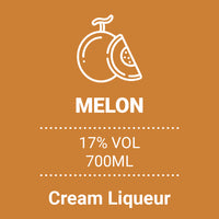 Thumbnail for Dolce Cilento Crema di Meloncello, 700ml, 17% (Cantaloupe Melon Cream Liqueur) 3 Medals