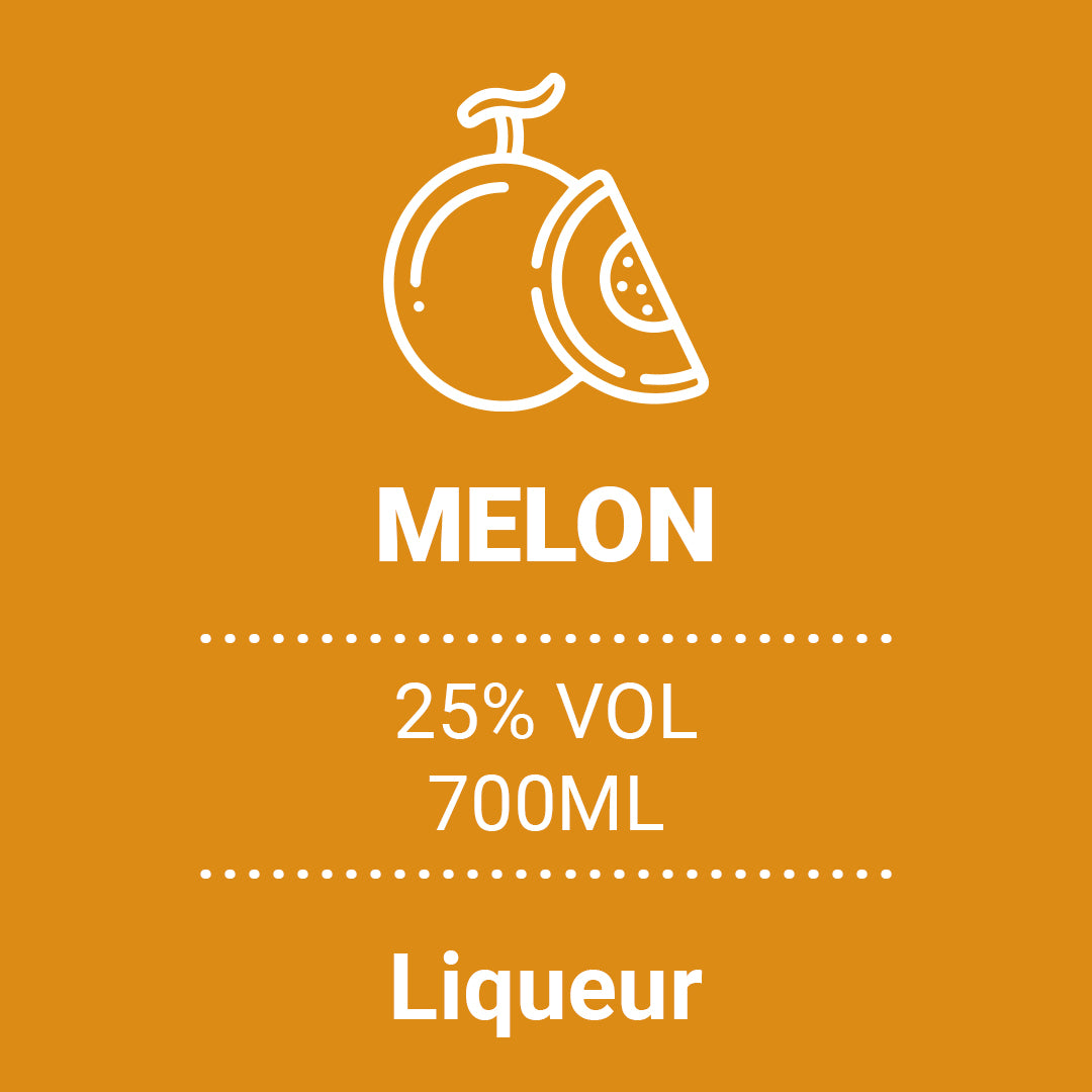 Dolce Cilento Meloncello 700ml, 25% (Cantaloupe Melon Liqueur) 3 Medals