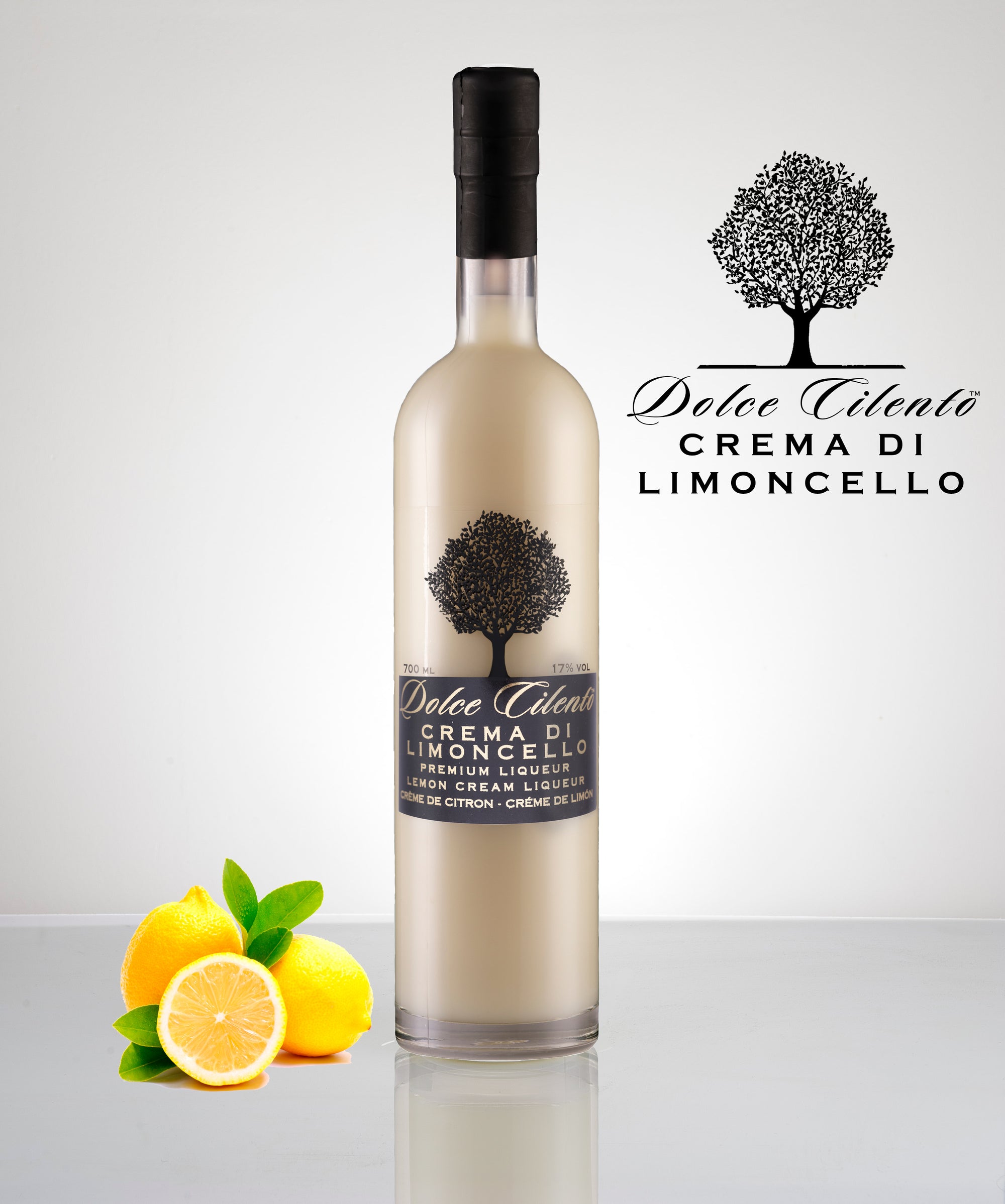 Dolce Cilento Crema di Limoncello - Limoncello Cream Liqueur 700ml, 17%