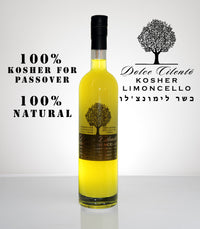 Thumbnail for Dolce Cilento Kosher Limoncello, 750ml, 25% Passover & All Year 100% Natural USA Only